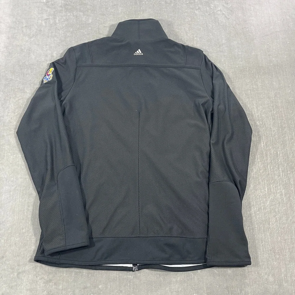 Adidas ClimaWarm Kansas Jayhawks NCAA Womens Large Black Full Zip‎ Jacket